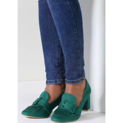 Buty ślubne damskie: Zielone Czółenka Turmeric