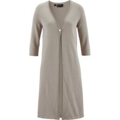 Sweter rozpinany Premium bonprix kamienisty. Szare kardigany damskie marki Mohito, l. Za 79,99 zł.