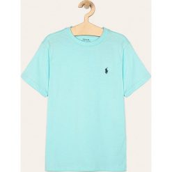 Polo Ralph Lauren - T-shirt dziecięcy 134-176 cm. Zielone t-shirty chłopięce Polo Ralph Lauren, bez wzorów, z bawełny, bez rękawów. Za 139,90 zł.
