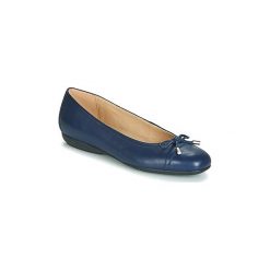 Baleriny Geox D ANNYTAH. Niebieskie baleriny damskie marki Geox, bez wzorów, bez obcasa. Za 399,00 zł.
