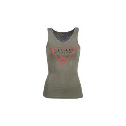 Topy na ramiączkach / T-shirty bez rękawów Guess VN ORIGINAL. Zielone bluzki damskie Guess, xl, bez wzorów, bez kołnierzyka. Za 109,00 zł.