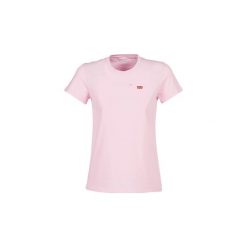 T-shirty z krótkim rękawem Levis PERFECT TEE. Różowe t-shirty damskie Levi's®, s, bez wzorów, bez kołnierzyka. Za 109,00 zł.