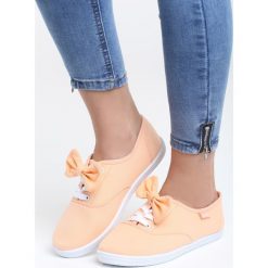 Pomarańczowe Tenisówki You Ask For. Pomarańczowe trampki i tenisówki damskie Born2be, z aplikacjami, na sznurówki. Za 29,99 zł.