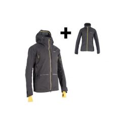 Kurtka narciarska freeride JKT SFR 900 męska. Szare kurtki męskie marki WED'ZE, xl, bez wzorów, z elastanu, bez kaptura, narciarskie. Za 999,99 zł.