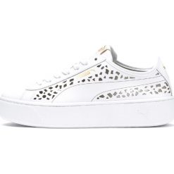 Puma Vikky Tenisówki Biały. Białe trampki i tenisówki damskie Puma, bez wzorów, z materiału, bez zapięcia. Za 326,95 zł.