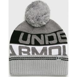 Under Armour - Czapka. Szare czapki zimowe męskie marki Under Armour, na zimę, z dzianiny. Za 89,90 zł.