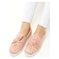 Tenisówki damskie: Różowe Slip On Burro