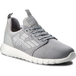 Sneakersy EA7 EMPORIO ARMANI - X8X007 XCC02 00460 Grey High Rise. Szare półbuty damskie EA7 Emporio Armani, ze skóry ekologicznej. W wyprzedaży za 399,00 zł.