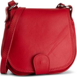 Torebka CREOLE - RBI046 Ognista Czerwień S58. Czerwone listonoszki damskie Creole, na imprezę, bez wzorów, ze skóry, bez dodatków. Za 129,00 zł.