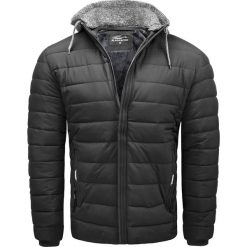 Kurtka męska ocieplana czarna Recea. Czarne kurtki męskie Recea, na zimę, xl, bez wzorów, eleganckie, bez kaptura. Za 139,00 zł.