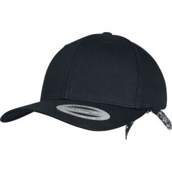 Czapki damskie: Yupoong Curved Bandana Tie Snapback Czapka Snapback czarny