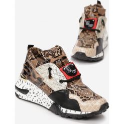 Brązowe Sneakersy Livesey. Pomarańczowe buty sportowe damskie Born2be. Za 139,99 zł.
