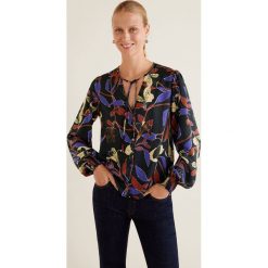 Mango - Bluzka Meghan. Szare bluzki asymetryczne Mango, l, z materiału, eleganckie. Za 139,90 zł.