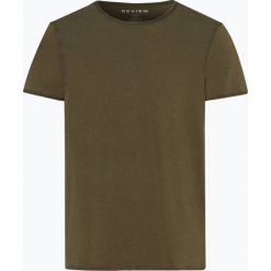 Review - T-shirt męski, zielony. Zielone t-shirty męskie Review, s, bez wzorów, z bawełny, eleganckie, bez kołnierzyka. Za 69,95 zł.