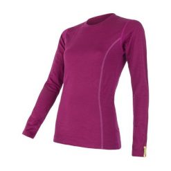 Sensor Koszulka Termoaktywna Z Długim Rękawem Merino Wool Active W Lilla L. Czerwone koszulki damskie termoaktywne marki Sensor, l, bez wzorów, z wełny, bez kołnierzyka, z długim rękawem, długie, bez kaptura, outdoorowe. W wyprzedaży za 175,00 zł.