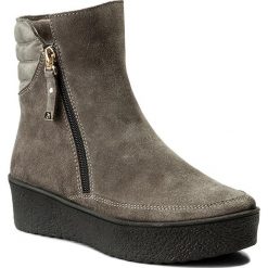 Botki EVA MINGE - Tere 2F 17SM1372214EF 809. Szare botki damskie skórzane Eva Minge. W wyprzedaży za 239,00 zł.