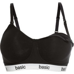 Biustonosz do karmienia piersią, bawełna organiczna bonprix czarny. Czarne biustonosze ciążowe bonprix, z bawełny. Za 89,98 zł.