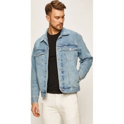 Tommy Jeans - Kurtka jeansowa. Niebieskie kurtki męskie Tommy Jeans, s, bez wzorów, z bawełny, krótkie, bez kaptura. Za 579,90 zł.