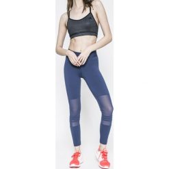 Adidas Performance - Legginsy. Niebieskie legginsy damskie marki adidas Performance, s, z aplikacjami, z elastanu. W wyprzedaży za 149,90 zł.