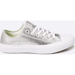 Converse - Tenisówki. Szare trampki i tenisówki damskie marki Converse, ze skóry. W wyprzedaży za 239,90 zł.