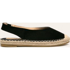 Answear - Espadryle Guapissima. Czarne espadryle damskie ANSWEAR, bez wzorów, z gumy, bez obcasa, na obcasie. W wyprzedaży za 79,90 zł.