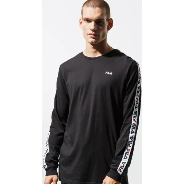 Fila Koszulka Ls Fabrice Long Sleeve Shirt , czarny, rozmiar S. Czarne koszulki męskie Fila, s, bez wzorów, z bawełny, bez kołnierzyka, z długim rękawem, długie. W wyprzedaży za 159,99 zł.