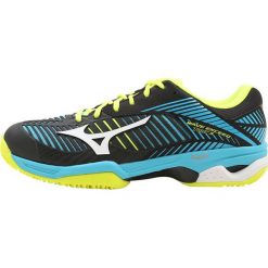 Mizuno WAVE EXCEED TOUR 3 CC Obuwie do tenisa Outdoor blue atoll/white/black. Niebieskie buty trekkingowe męskie marki Mizuno, z tworzywa sztucznego, outdoorowe, mizuno wave. W wyprzedaży za 412,30 zł.