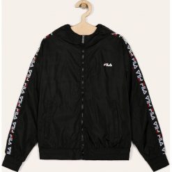 Fila - Kurtka dziecięca 146-176 cm. Czarne kurtki dziewczęce Fila, bez wzorów, z poliesteru, krótkie, z kapturem. Za 319,90 zł.