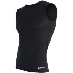 Sensor Koszulka Coolmax Air Black Xl. Czarne koszulki sportowe męskie marki Sensor, s, bez rękawów, na fitness i siłownię. Za 109,00 zł.