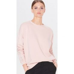Bluza z połyskującymi lampasami - Różowy. Różowe bluzy damskie Mohito, s, bez wzorów, bez rękawów, bez kaptura. Za 69,99 zł.