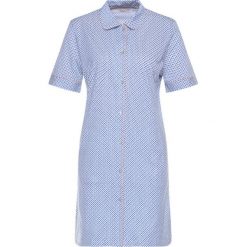 Koszula nocna Triumph Boyfriend 10202435. Niebieskie koszule nocne damskie Triumph, bez wzorów, z bawełny, bez kołnierzyka, bez rękawów. W wyprzedaży za 139,00 zł.