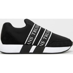 Trussardi Jeans - Buty. Czarne buty sportowe damskie Trussardi Jeans, bez wzorów, z jeansu, sportowe. W wyprzedaży za 429,90 zł.