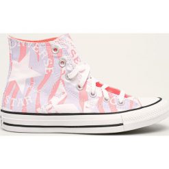 Converse - Trampki. Różowe trampki męskie Converse, bez wzorów, z gumy, na sznurówki. Za 299,90 zł.