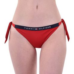 Tommy Hilfiger Bluzy Cheeky Side Tie Biki Tango Red UW0UW01474 -611 (rozmiar S). Czerwone stroje kąpielowe damskie TOMMY HILFIGER, s, bez wzorów, bez rękawów, bez kaptura. W wyprzedaży za 123,00 zł.