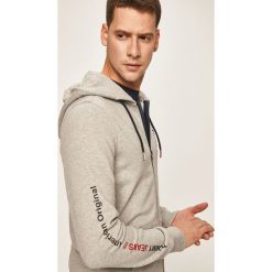 Tommy Jeans - Bluza. Czarne bluzy męskie Tommy Jeans, s, z nadrukiem, z elastanu, z kapturem, bez rękawów, z kapturem. Za 449,90 zł.
