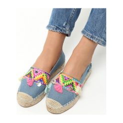 Espadryle damskie: Jasnoniebieskie Espadryle Firework