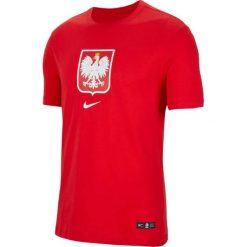 Nike Poland Evergreen Crest Tee CU9191-611. Czerwone t-shirty męskie Nike, s, bez wzorów, z bawełny, bez kołnierzyka. Za 99,99 zł.