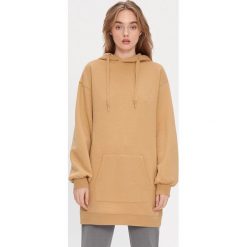 Sukienka oversize z kapturem - Kremowy. Białe sukienki damskie House, s, bez wzorów, z kapturem, bez rękawów, oversize. W wyprzedaży za 79,99 zł.