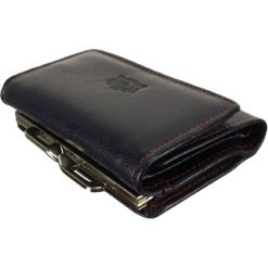 PERFEKT PLUS 11/1 A bigiel granatowy, portfel damski. Niebieskie portfele damskie Perfekt Plus, bez wzorów, ze skóry. Za 84,90 zł.