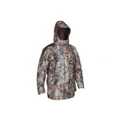 Kurtka myśliwska POSIKAM 300 IMPER camo. Brązowe kurtki męskie SOLOGNAC, xl, bez wzorów, z poliesteru, bez kaptura. Za 349,99 zł.