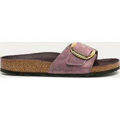 Birkenstock - Klapki skórzane Madrid. Klapki damskie Birkenstock, bez wzorów, ze skóry, bez obcasa, na obcasie. Za 419,90 zł.