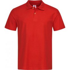Czerwona Bawełniana Koszulka POLO -STEDMAN- Męska, Krótki Rękaw, z Kołnierzykiem, Casualowa TSJNPLPOLOST3000scarletred. Czerwone koszulki męskie Stedman, m, bez wzorów, z bawełny, polo, z krótkim rękawem, krótkie. Za 54,00 zł.