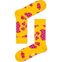 Happy Socks - Skarpetki. Żółte skarpetki damskie marki Happy Socks, z elastanu. W wyprzedaży za 29,90 zł.