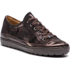 Półbuty CAPRICE - 9-23654-21 Brwn Camou Com 344. Brązowe creepersy damskie Caprice, ze skóry, na płaskiej podeszwie. Za 269,90 zł.