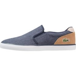 Trampki męskie: Lacoste JOUER SLIP ON Półbuty wsuwane navy/light tan