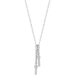 Zjawiskowy Naszyjnik - złoto białe 585, Brylant 0,26ct. Żółte naszyjniki damskie marki W.KRUK, z brylantem, złote. Za 4590,00 zł.