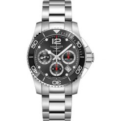 LONGINES HydroConquest L3.783.4.56.6. Szare, analogowe zegarki męskie LONGINES, ze stali. Za 9420,00 zł.