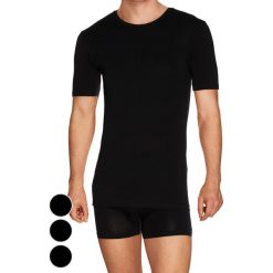 T-shirty męskie: T-shirt (3 szt.) w kolorze czarnym