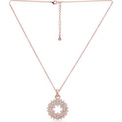 Pozłacany naszyjnik z kryształkami Swarovski - dł. 42 cm. Żółte naszyjniki damskie METROPOLITAN, z kryształem, złote. W wyprzedaży za 59,95 zł.