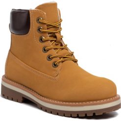 Trapery DEEZEE - WSN2911-01 Camel. Pomarańczowe trapery damskie DeeZee, ze skóry ekologicznej, klasyczne, bez obcasa, bez zapięcia. Za 129,99 zł.